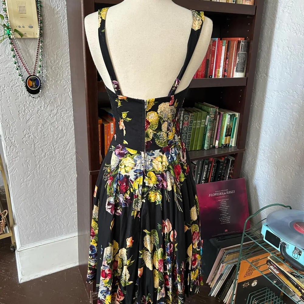 Floral Black Dress - Picture 2 of 4